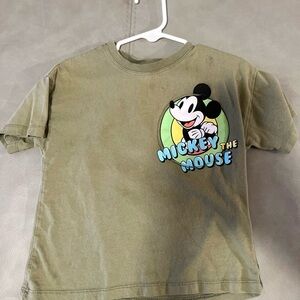 Disney Mickey Mouse Kids T-Shirt - Olive